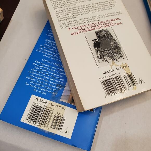 Louis Lamour Paperback Book Lot Mixed Titles Mass Market Bantam Westerns READ - Picture 13 of 13